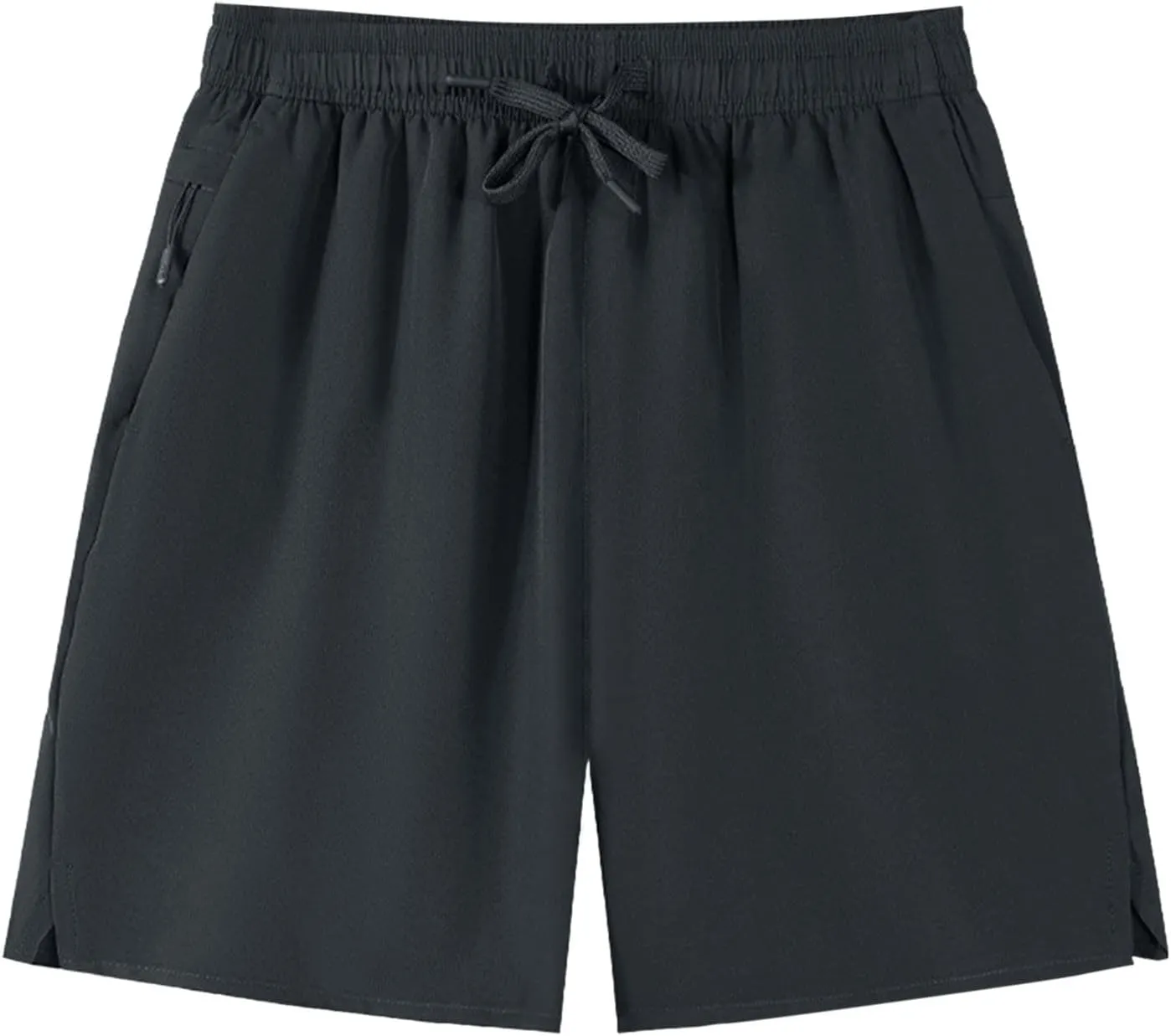 Mens Running Athletic Shorts 7 Inch Lightweight Quick Dry Sports Gym Workout Shorts with Zipper Pockets Big and Tall