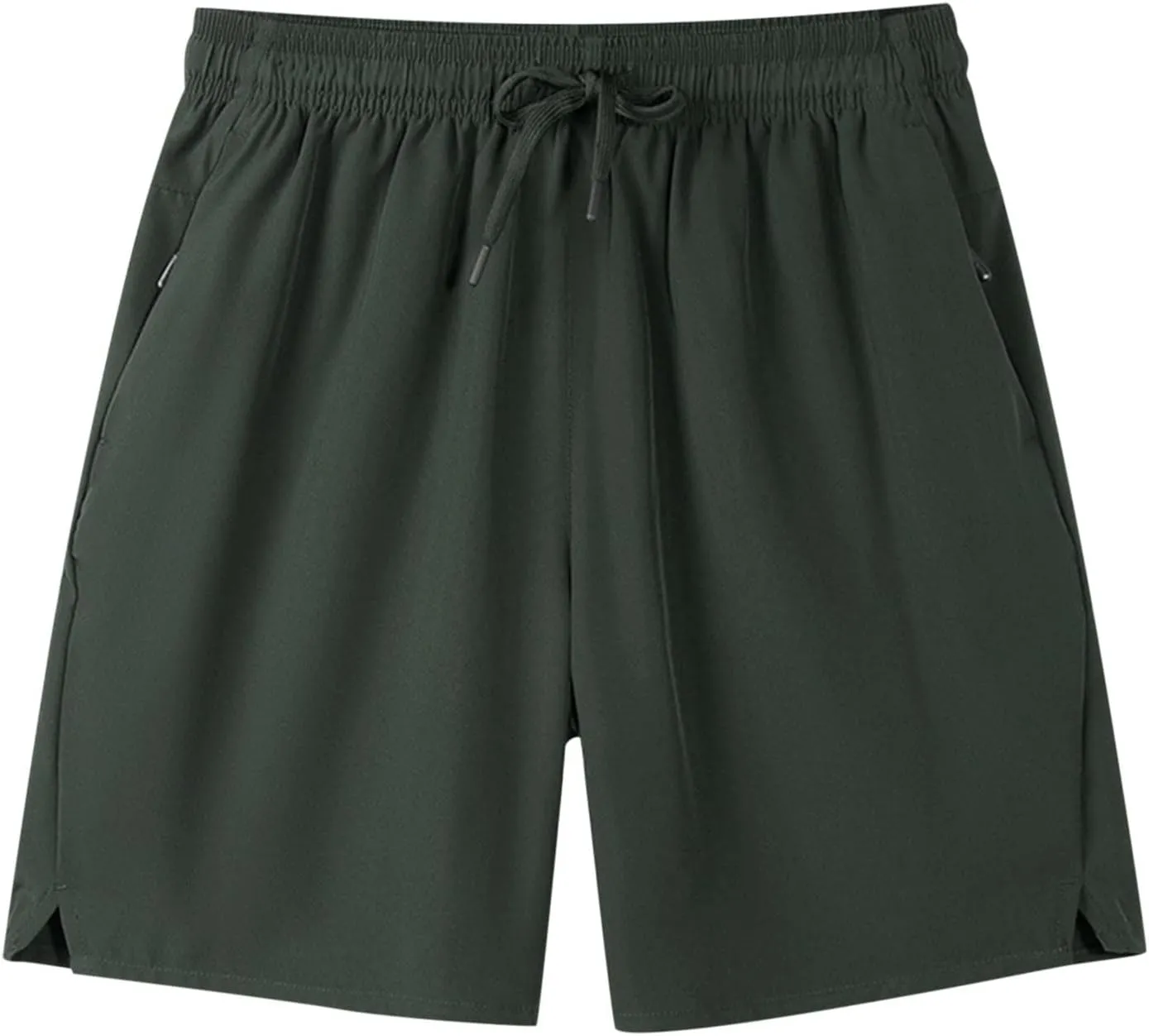 Mens Running Athletic Shorts 7 Inch Lightweight Quick Dry Sports Gym Workout Shorts with Zipper Pockets Big and Tall