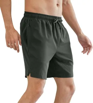 Mens Running Athletic Shorts 7 Inch Lightweight Quick Dry Sports Gym Workout Shorts with Zipper Pockets Big and Tall