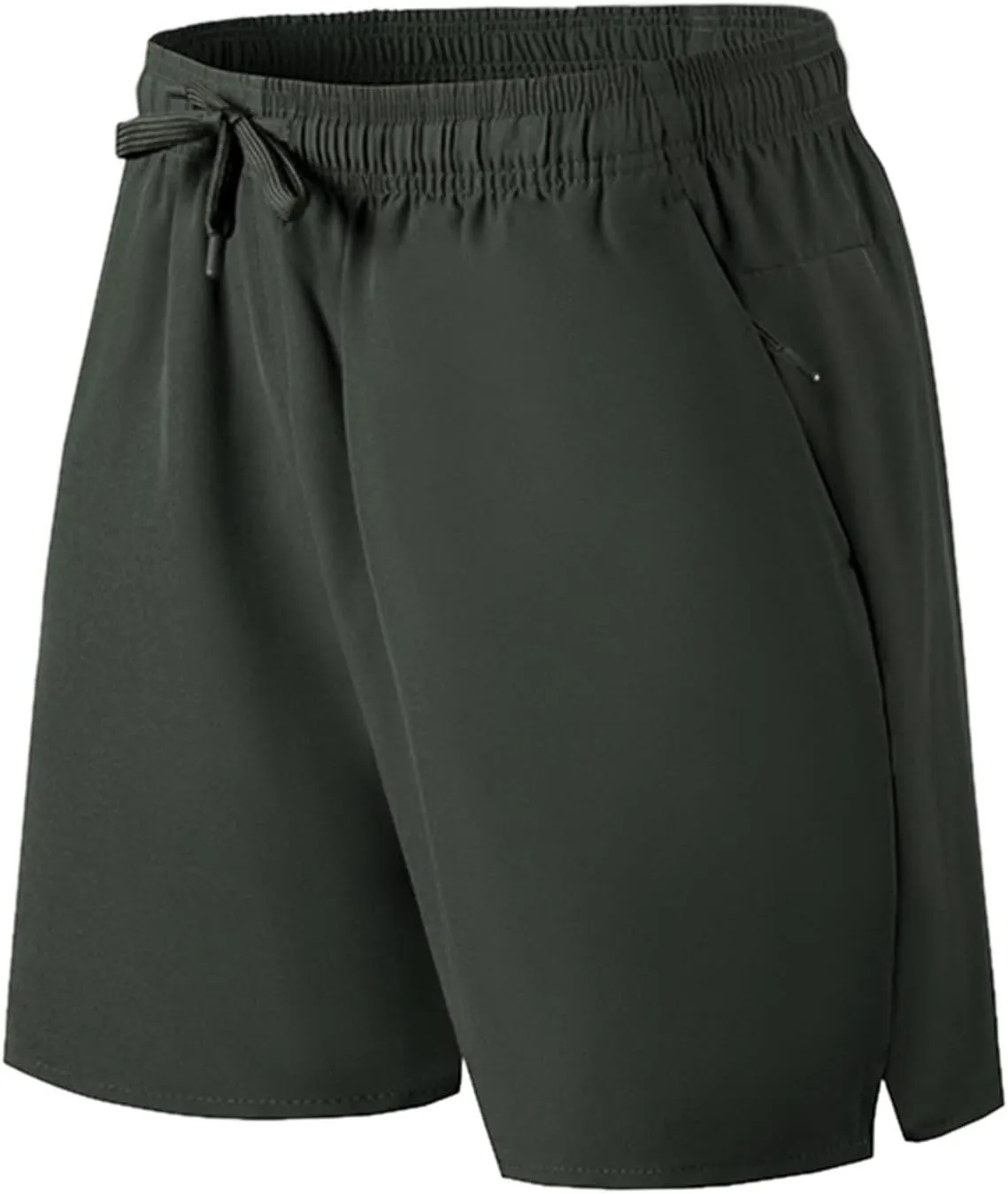 Mens Running Athletic Shorts 7 Inch Lightweight Quick Dry Sports Gym Workout Shorts with Zipper Pockets Big and Tall