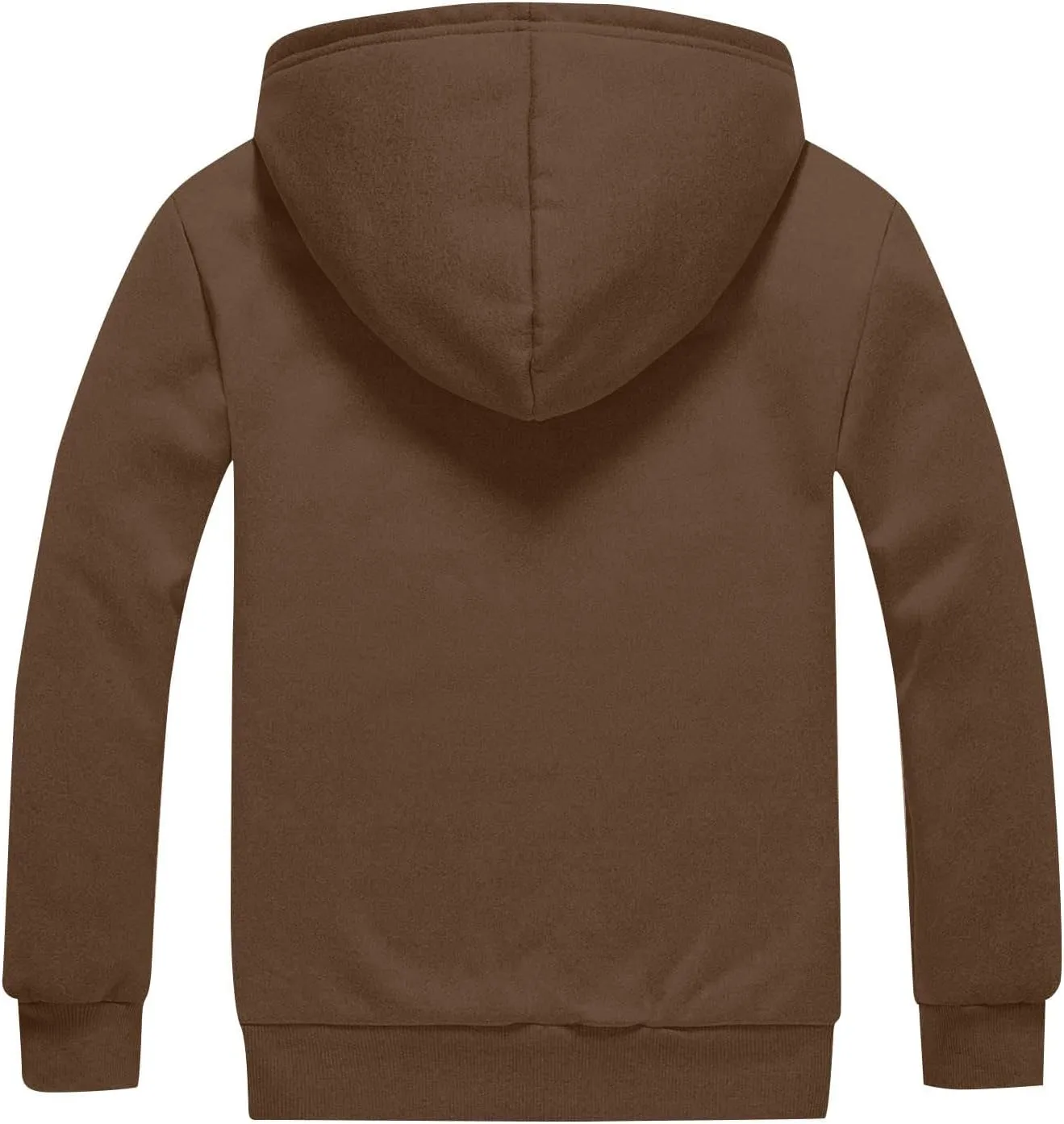 Mens Sherpa Hoodie Full-Zip Heavyweight Casual Sweatshirt Thermal Thick Fleece Hoodies
