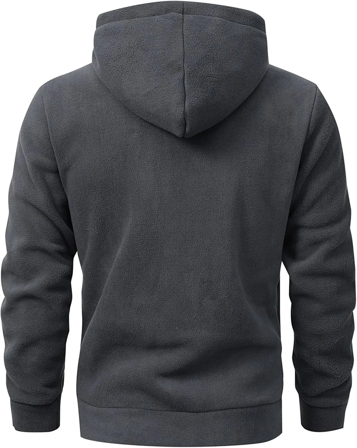Mens Sherpa Lined Hoodie Zip Up Heavyweight Thermal Sweatshirt Winter Casual Fleece Hoodies