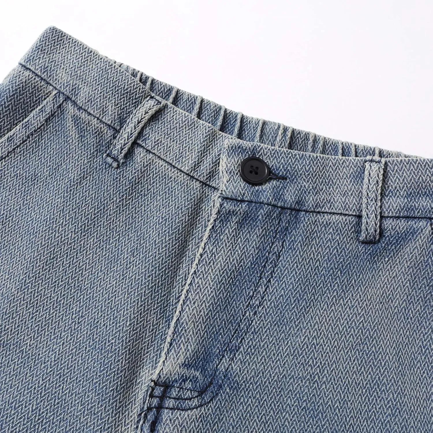 Men's Straight Leg Jeans Relaxed Fit Denim Pants Vintage Loose Trousers