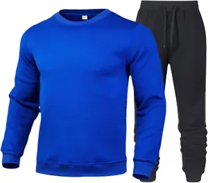 Men's Tracksuit 2 Piece Sweatsuit Set Sweatshirt Hoodie Corset Athletic Jogging Gym Activewear Sweat Track Suits