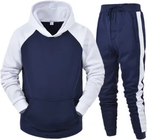 Men's Tracksuits Set 2 Piece Full Zip Casual Jacket Hoodie Sweatsuit Running Sport Pants Long Sleeve Outfits