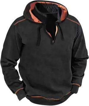 Men's Warm Military Tactical Sport Fleece Hoodie Jackets Winter Sweatshirt Quarter Zip Outdoor Adventure Pullover