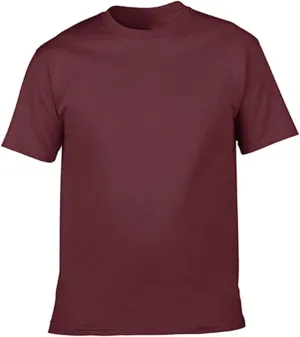 Oplxuo Women's Short Sleeve Crewneck Cotton Tops Casual Summer T Shirts Solid Color Ladies Basic Tees