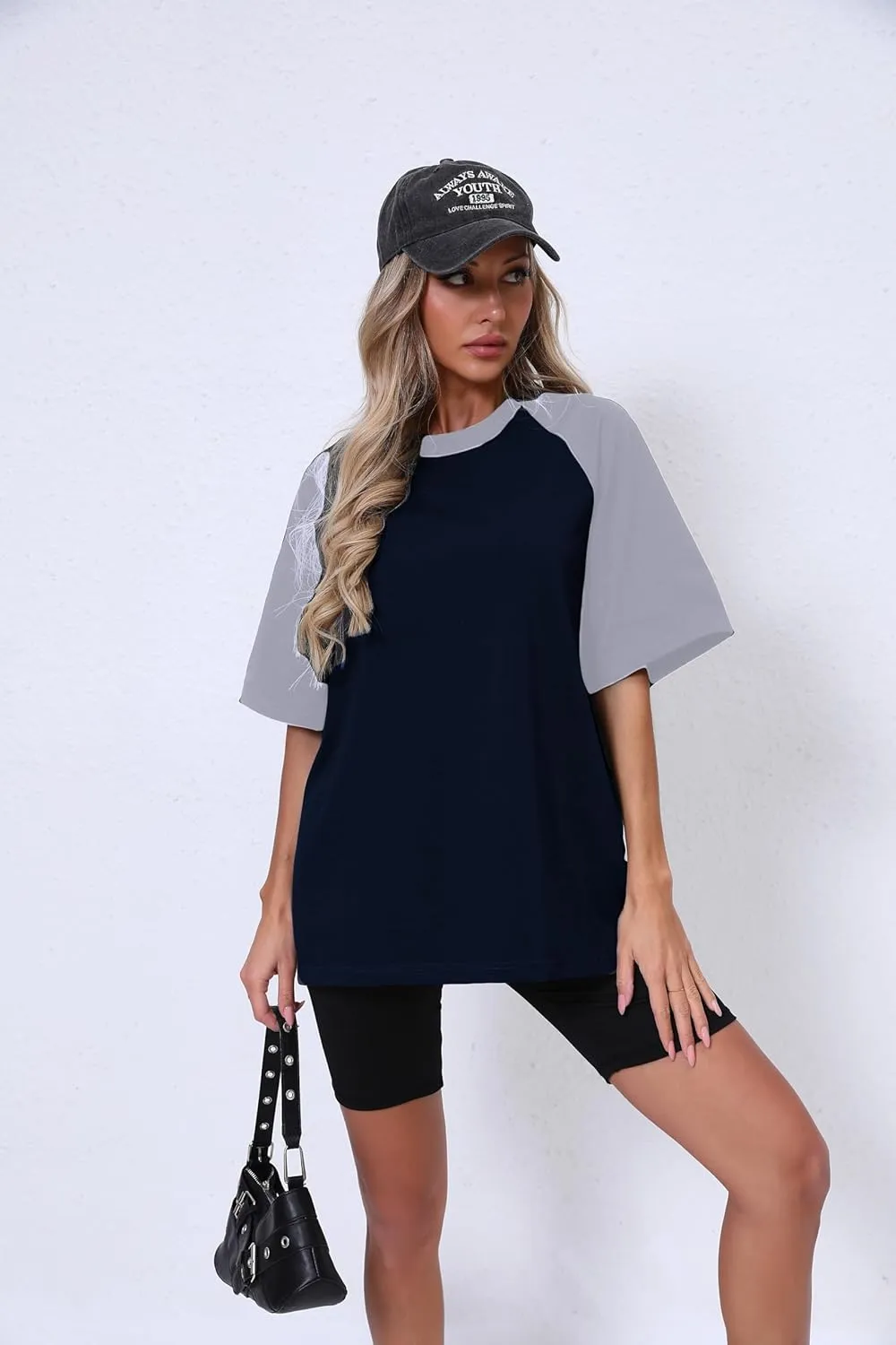 Oversized Short Sleeve T Shirts for Women Summer Workout Casual Tops Loose Fit Cute Basic Tees