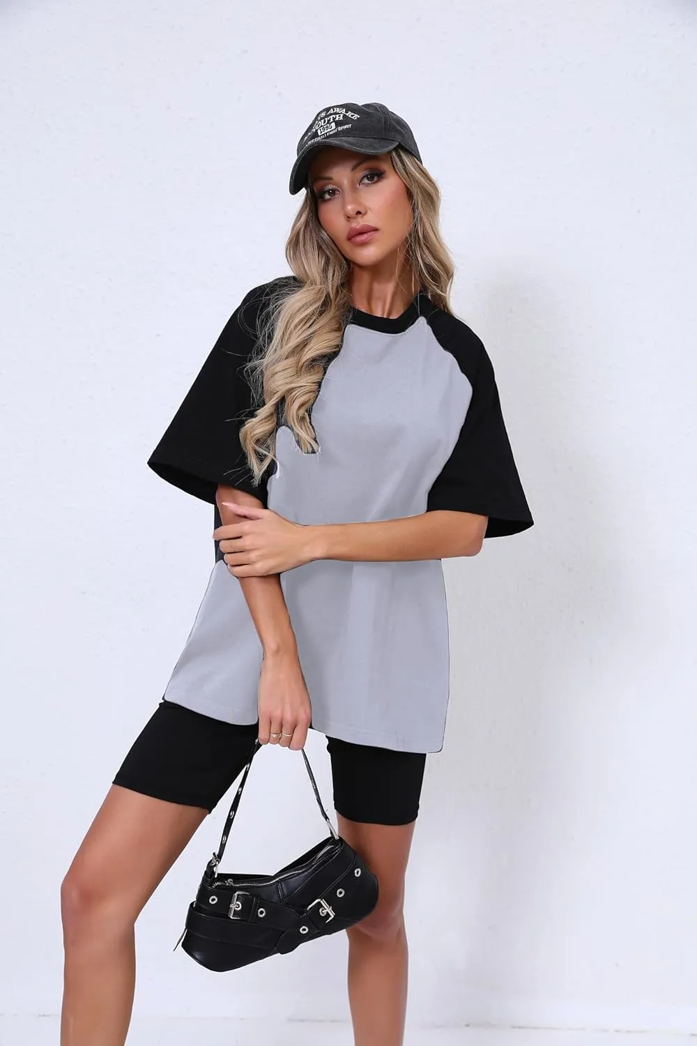 Oversized Short Sleeve T Shirts for Women Summer Workout Casual Tops Loose Fit Cute Basic Tees