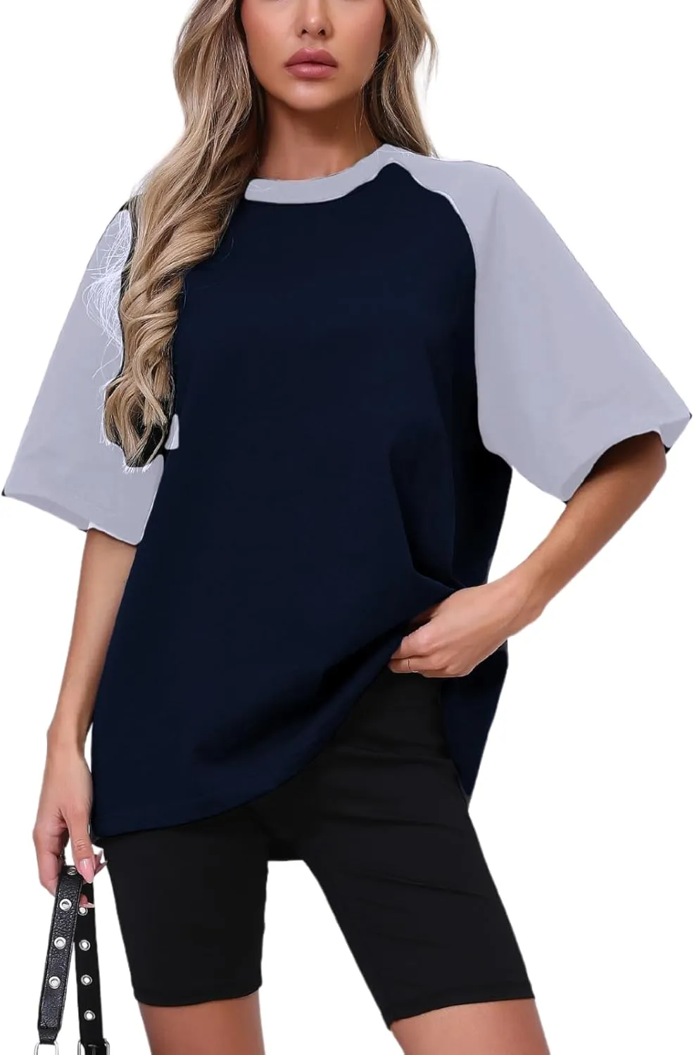 Oversized Short Sleeve T Shirts for Women Summer Workout Casual Tops Loose Fit Cute Basic Tees