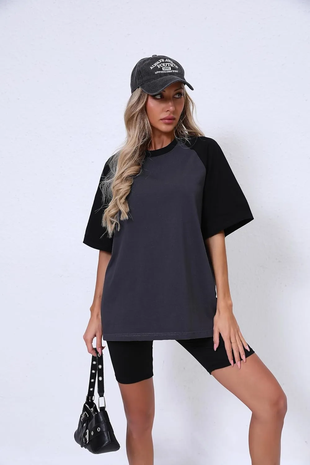Oversized Short Sleeve T Shirts for Women Summer Workout Casual Tops Loose Fit Cute Basic Tees