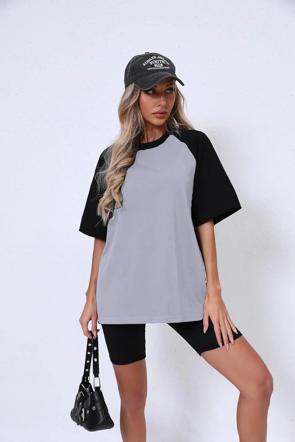 Oversized Short Sleeve T Shirts for Women Summer Workout Casual Tops Loose Fit Cute Basic Tees