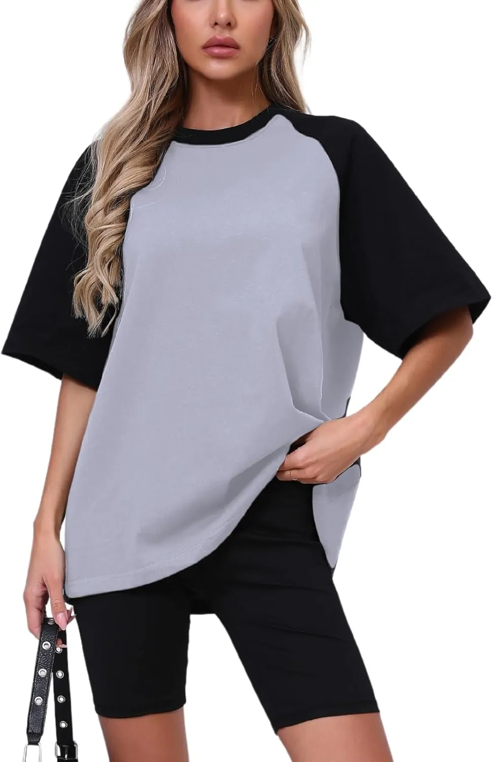 Oversized Short Sleeve T Shirts for Women Summer Workout Casual Tops Loose Fit Cute Basic Tees