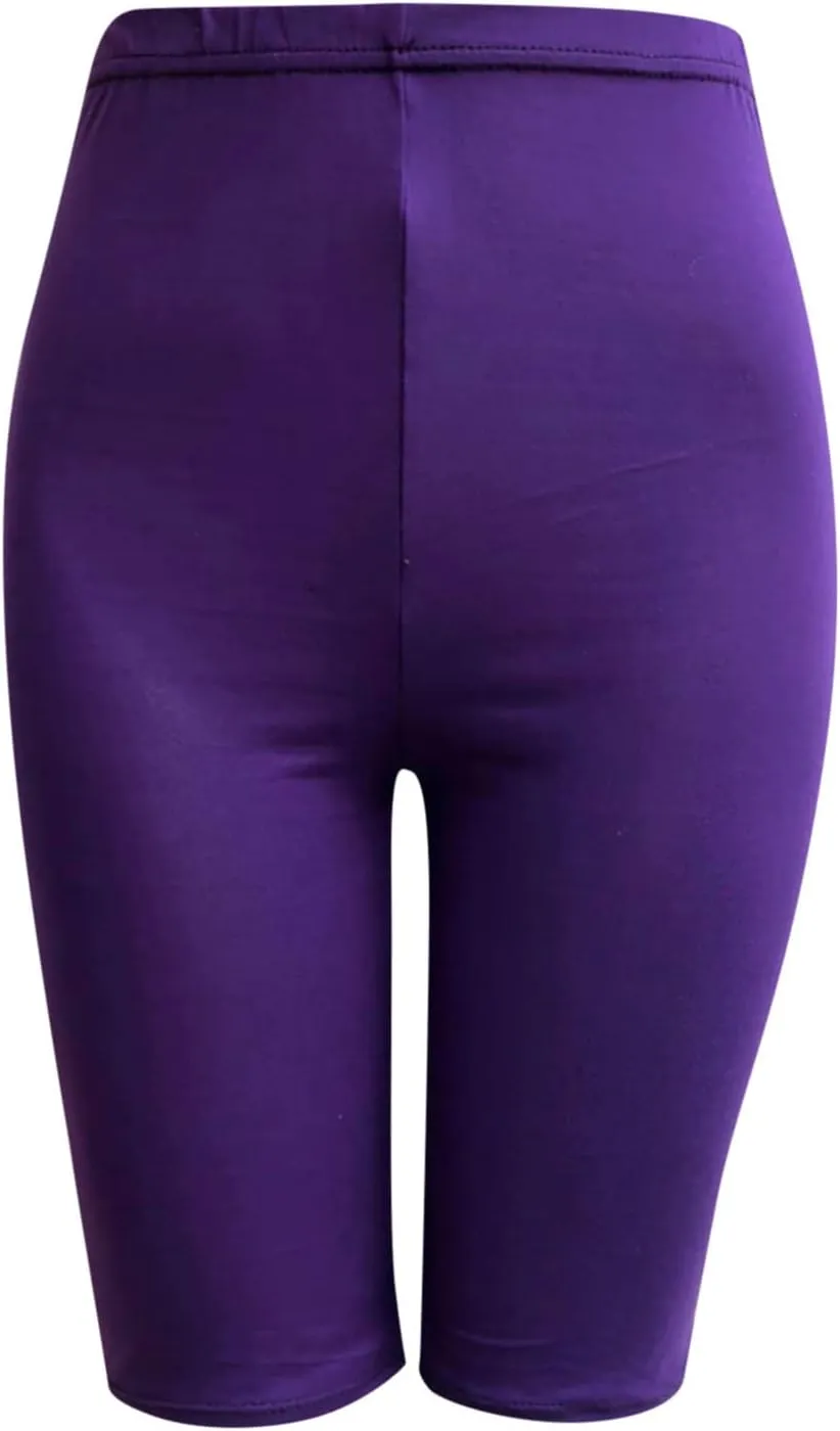Plus Size Leggings for Women High Waisted Athletic Yoga Shorts Summer Casual Lightweight Soft Workout Lounge Shorts