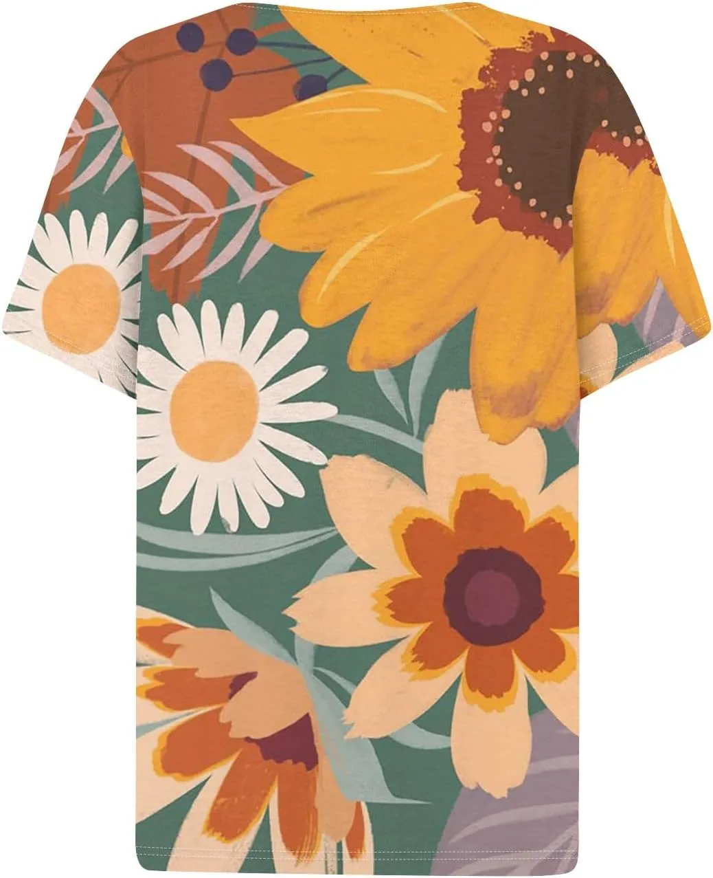 Plus Size Tops for Women Summer Short Sleeve Henley Neck Button Down T Shirts Loose Blouses Casual Tees