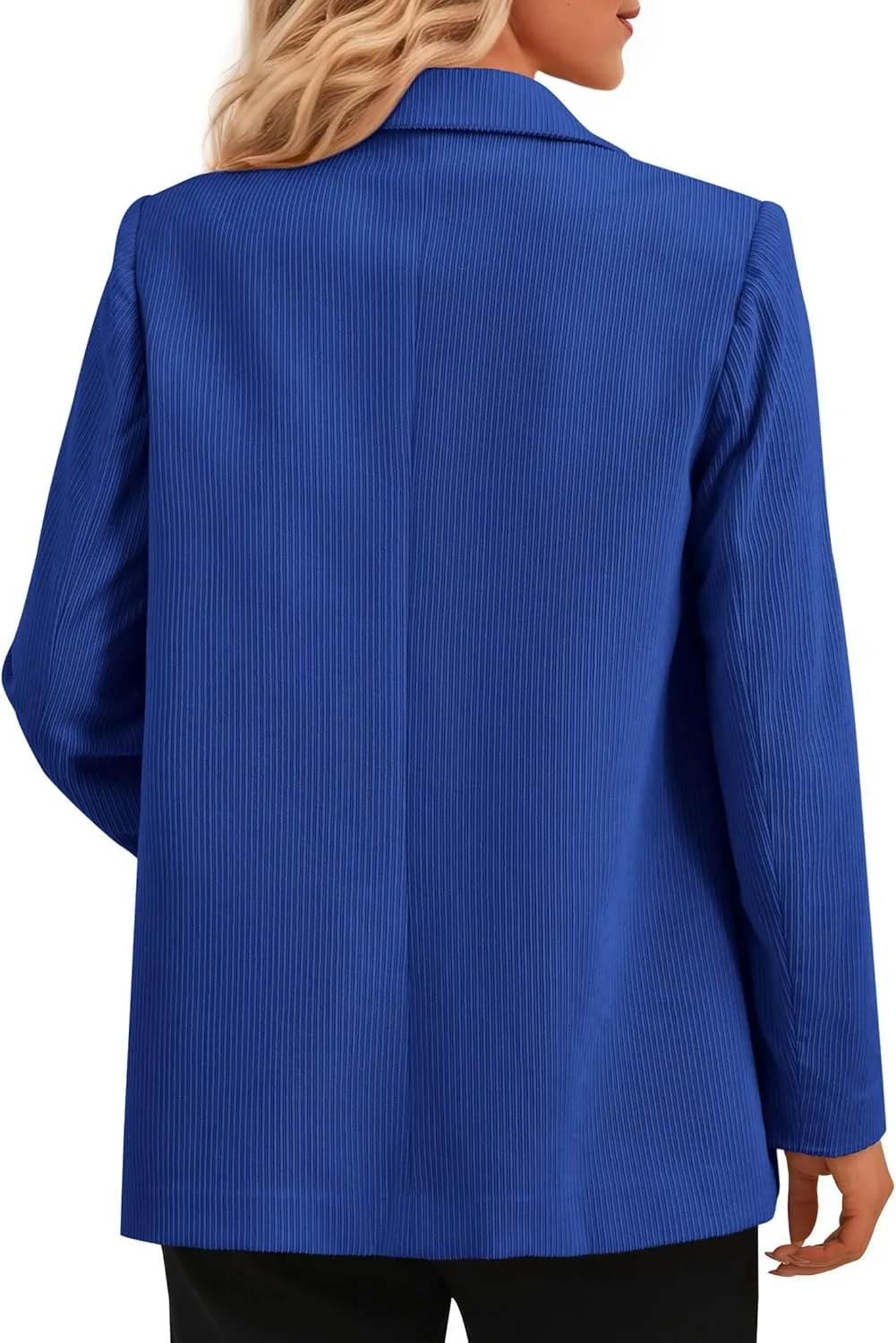 PRETTYGARDEN Women's Winter Corduroy Blazers Jackets Dressy Casual Ribbed Long Sleeve Lapel Fashion Work Business Outerwear