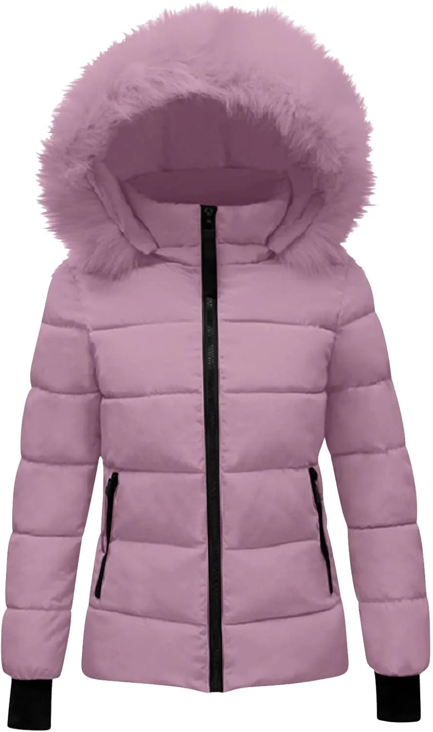 Puffer Coats for Women Waterproof Short Puffer Jacket Thickened Down Jacket Warm Winter Coat Puffer Parka Jacket Coat