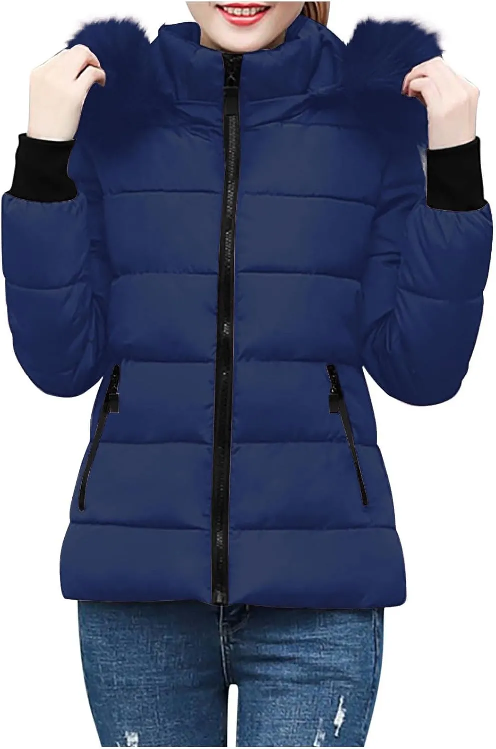 Puffer Coats for Women Waterproof Short Puffer Jacket Thickened Down Jacket Warm Winter Coat Puffer Parka Jacket Coat
