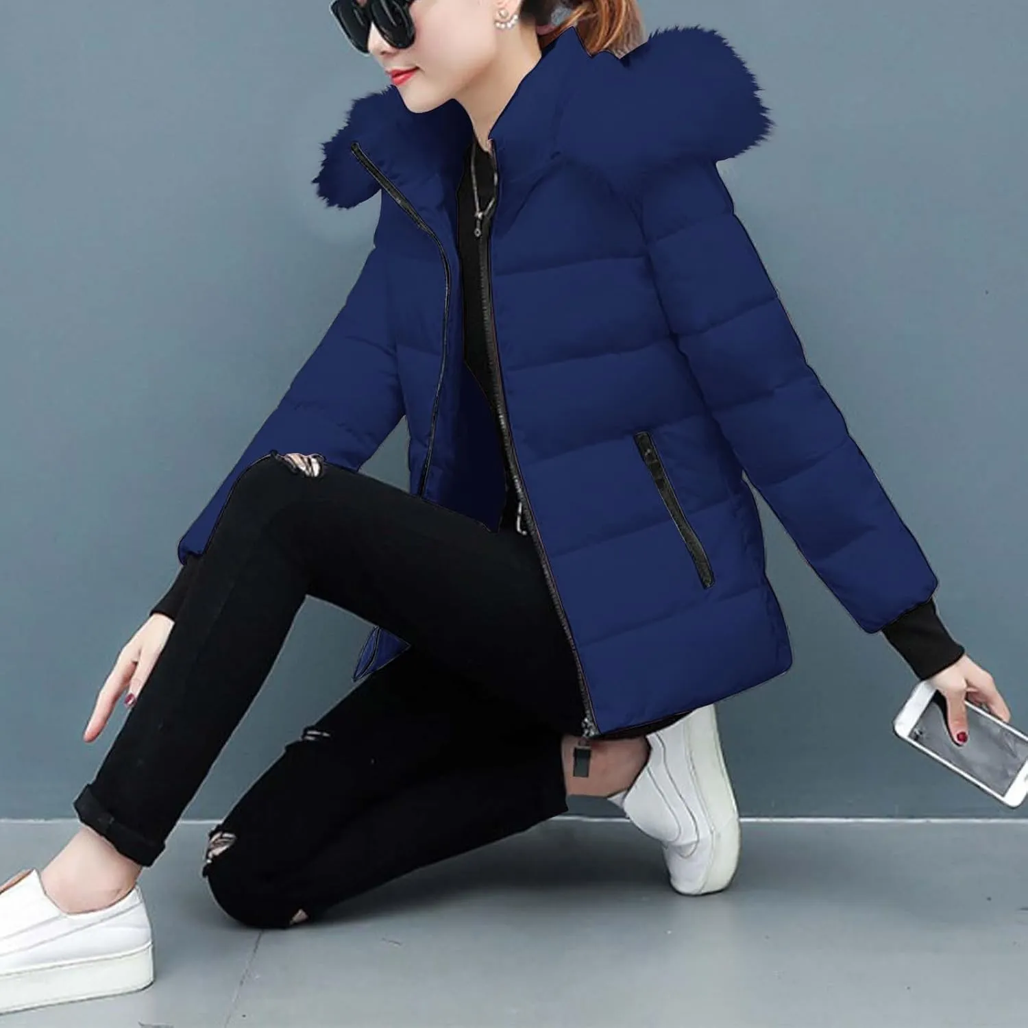 Puffer Coats for Women Waterproof Short Puffer Jacket Thickened Down Jacket Warm Winter Coat Puffer Parka Jacket Coat