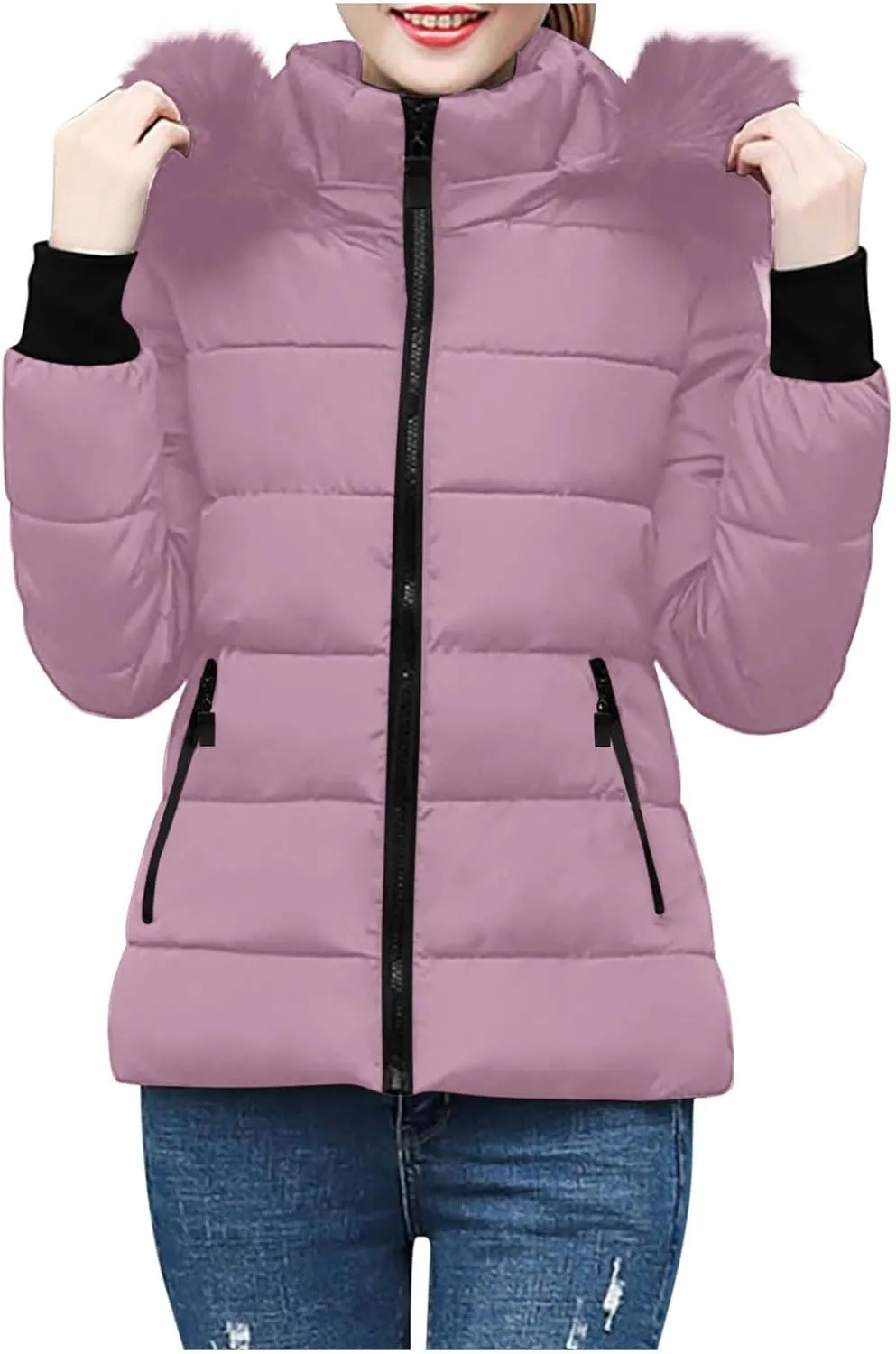 Puffer Coats for Women Waterproof Short Puffer Jacket Thickened Down Jacket Warm Winter Coat Puffer Parka Jacket Coat