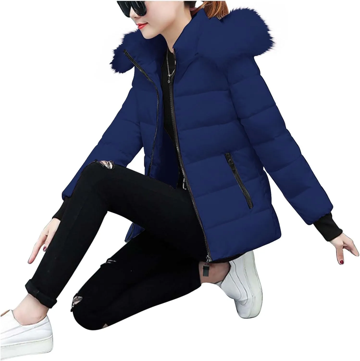 Puffer Coats for Women Waterproof Short Puffer Jacket Thickened Down Jacket Warm Winter Coat Puffer Parka Jacket Coat