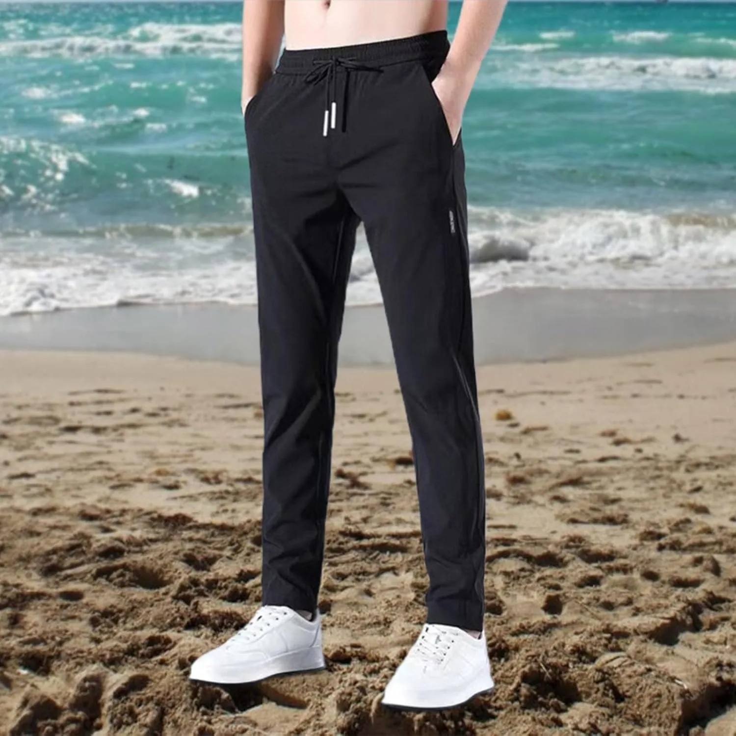 Quick Dry Gym Joggers Sweatpants for Men Causal Slim Fit Running Trousers Big and Tall Workout Jogging Trousers