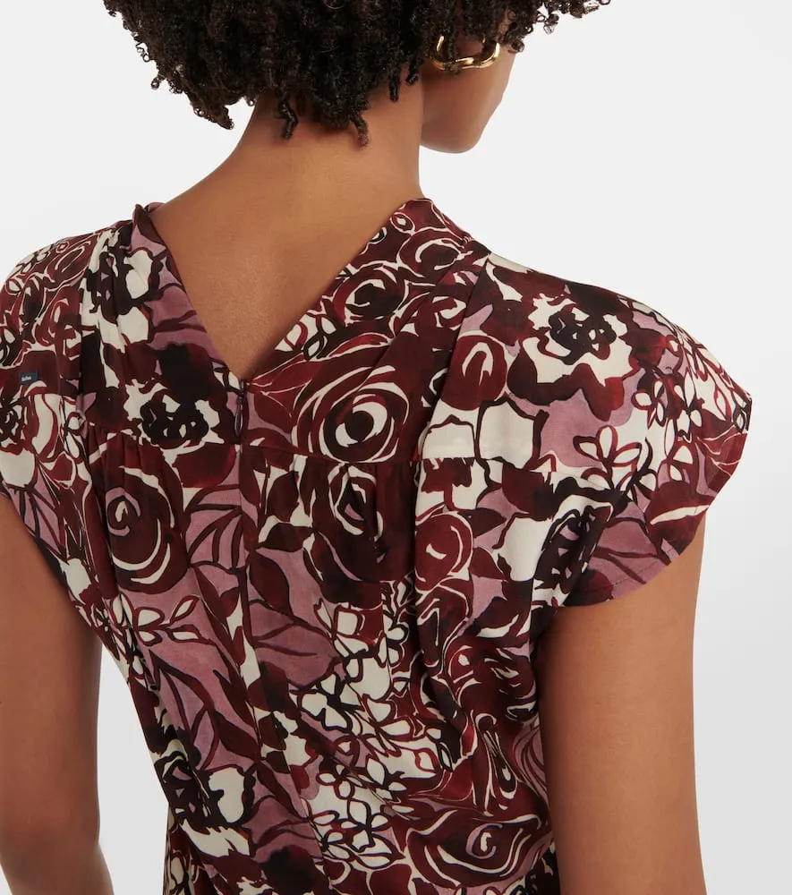 'S Max Mara Affetto floral silk midi dress