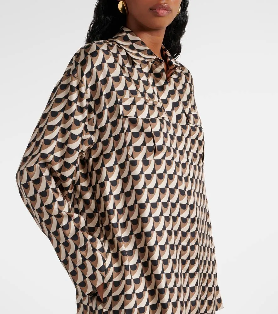 'S Max Mara Fleur floral silk maxi dress