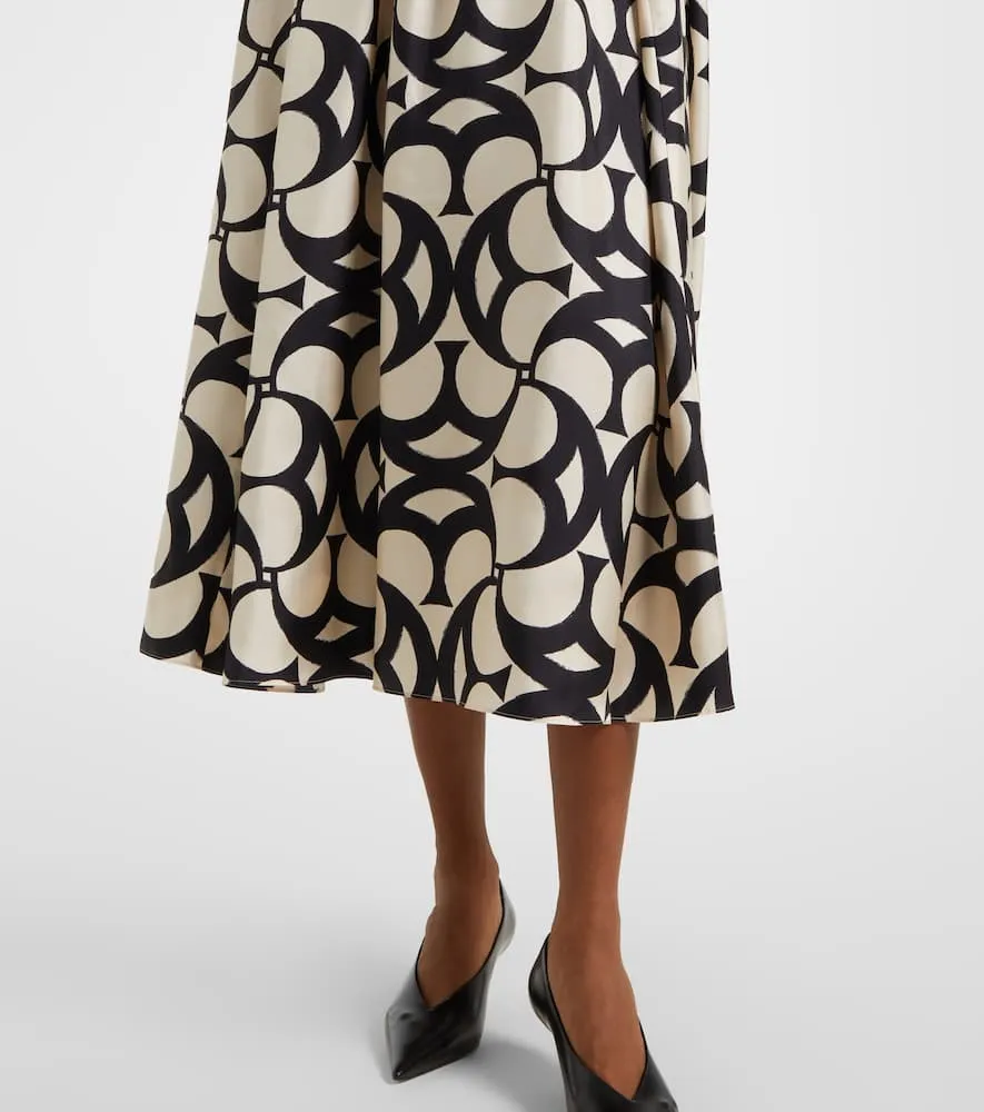 'S Max Mara Nina silk twill maxi dress