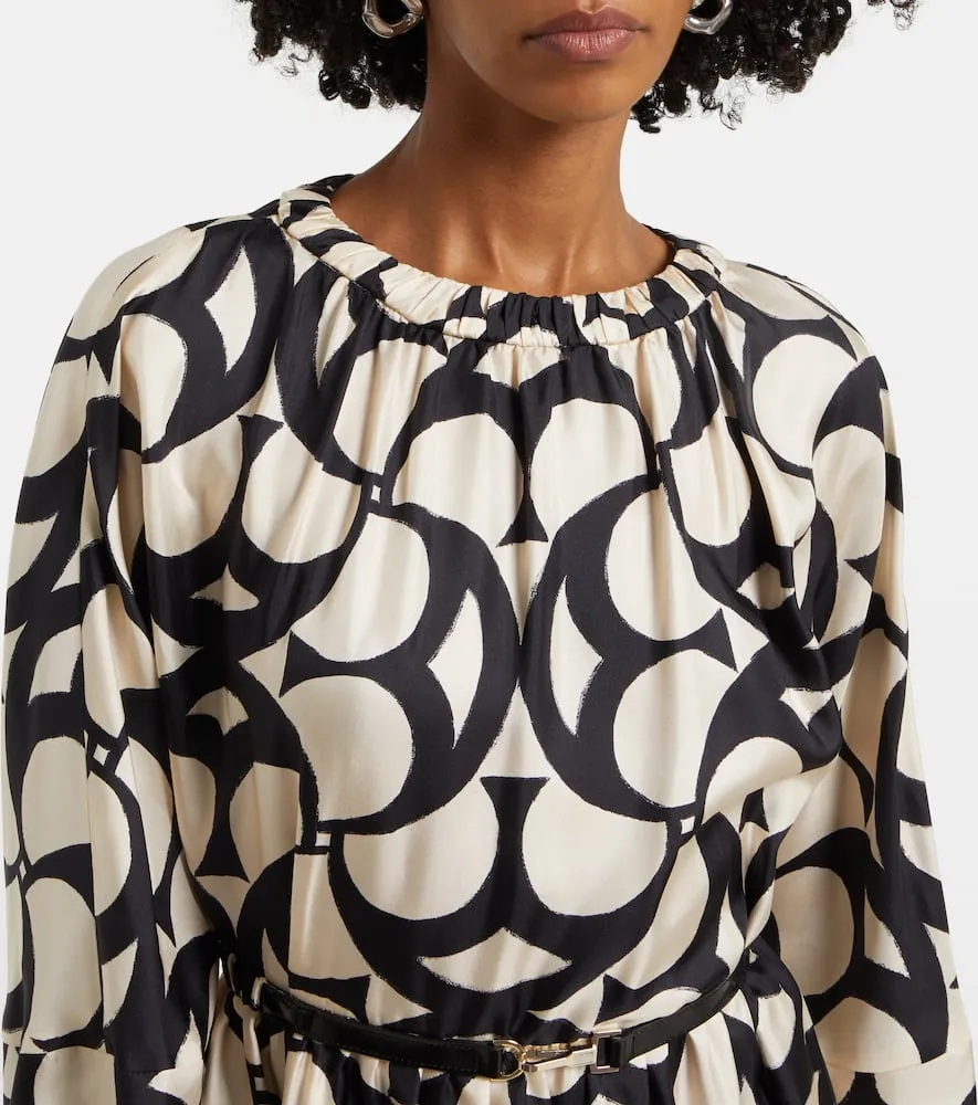 'S Max Mara Nina silk twill maxi dress