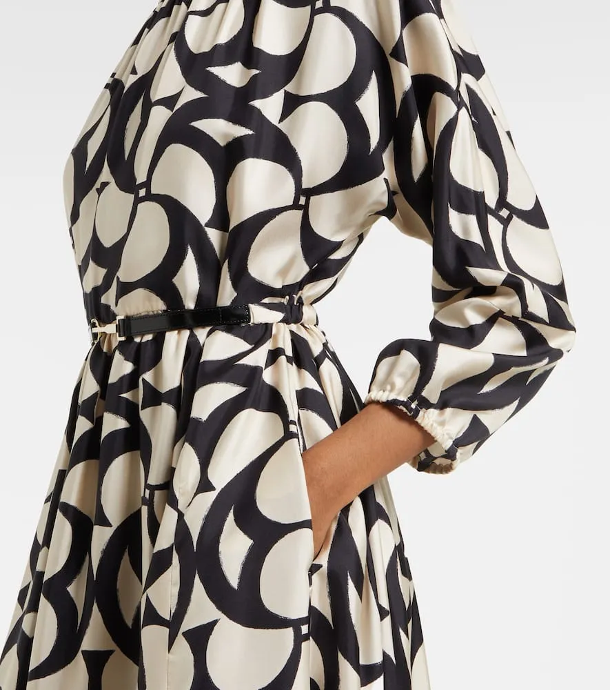 'S Max Mara Nina silk twill maxi dress