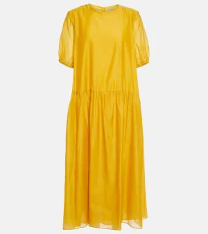 'S Max Mara Olimpia cotton and silk voile midi dress