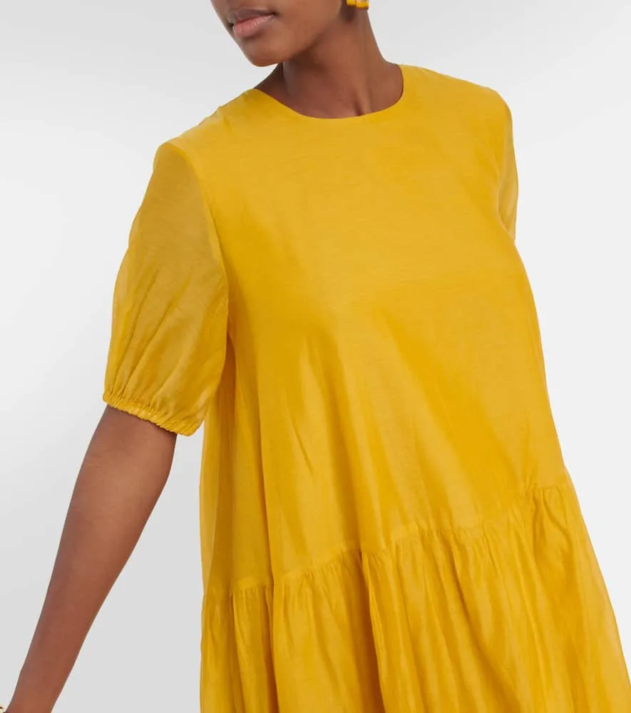 'S Max Mara Olimpia cotton and silk voile midi dress