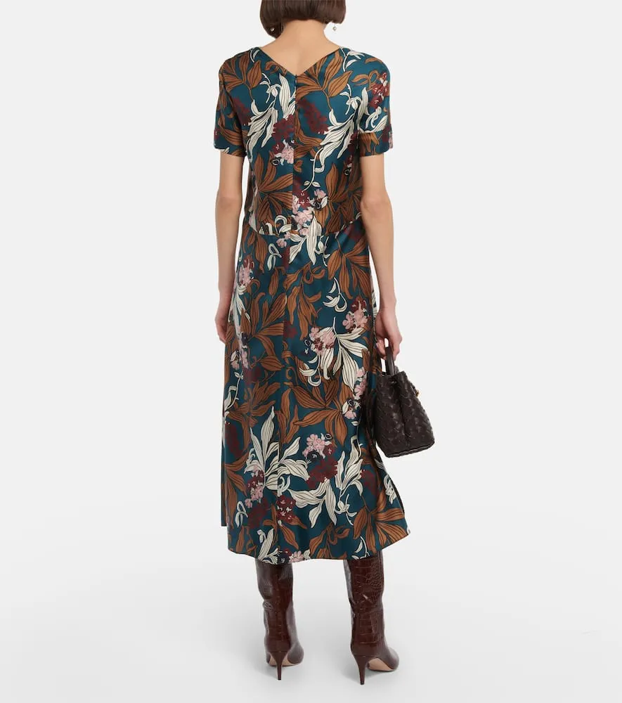 'S Max Mara Paolo floral silk midi dress