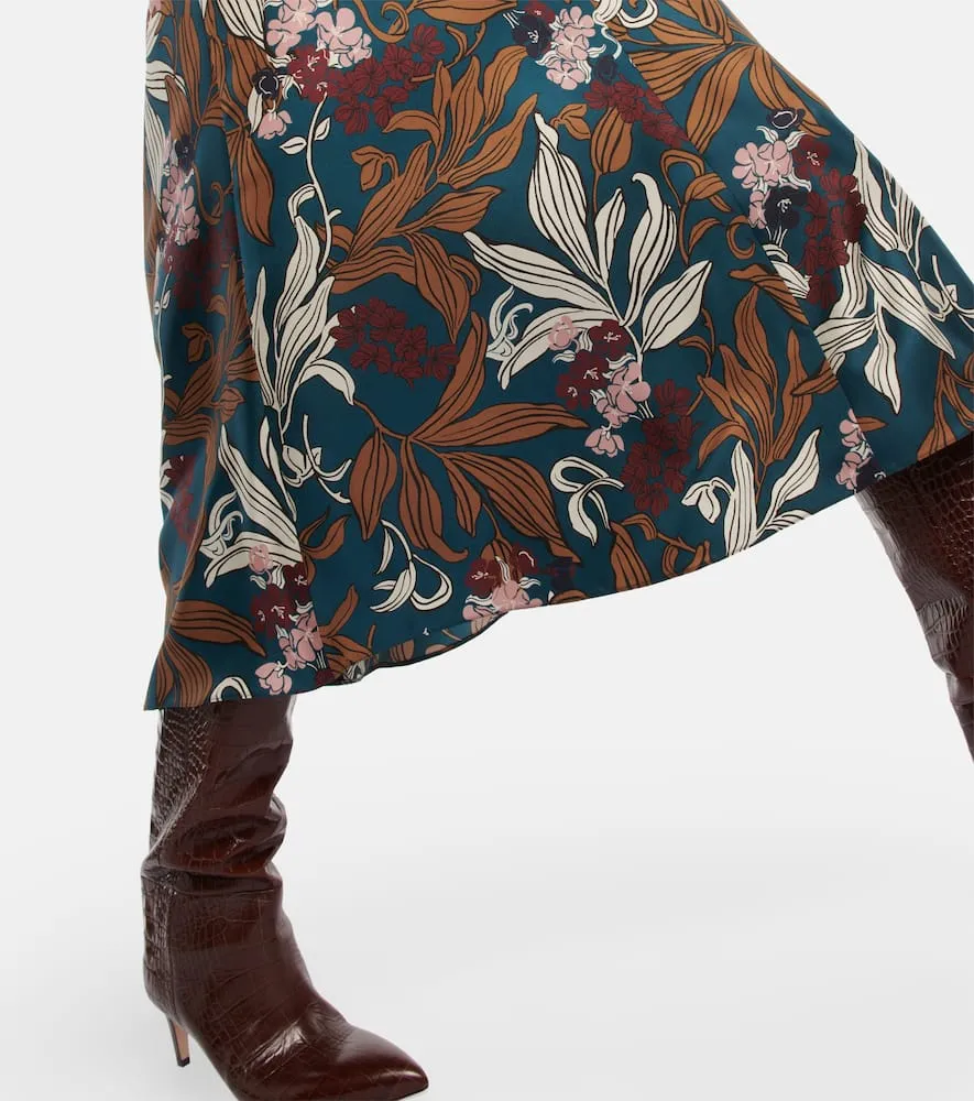 'S Max Mara Paolo floral silk midi dress