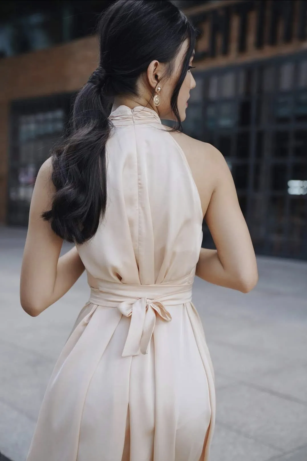 Selena Halter Maxi Dress