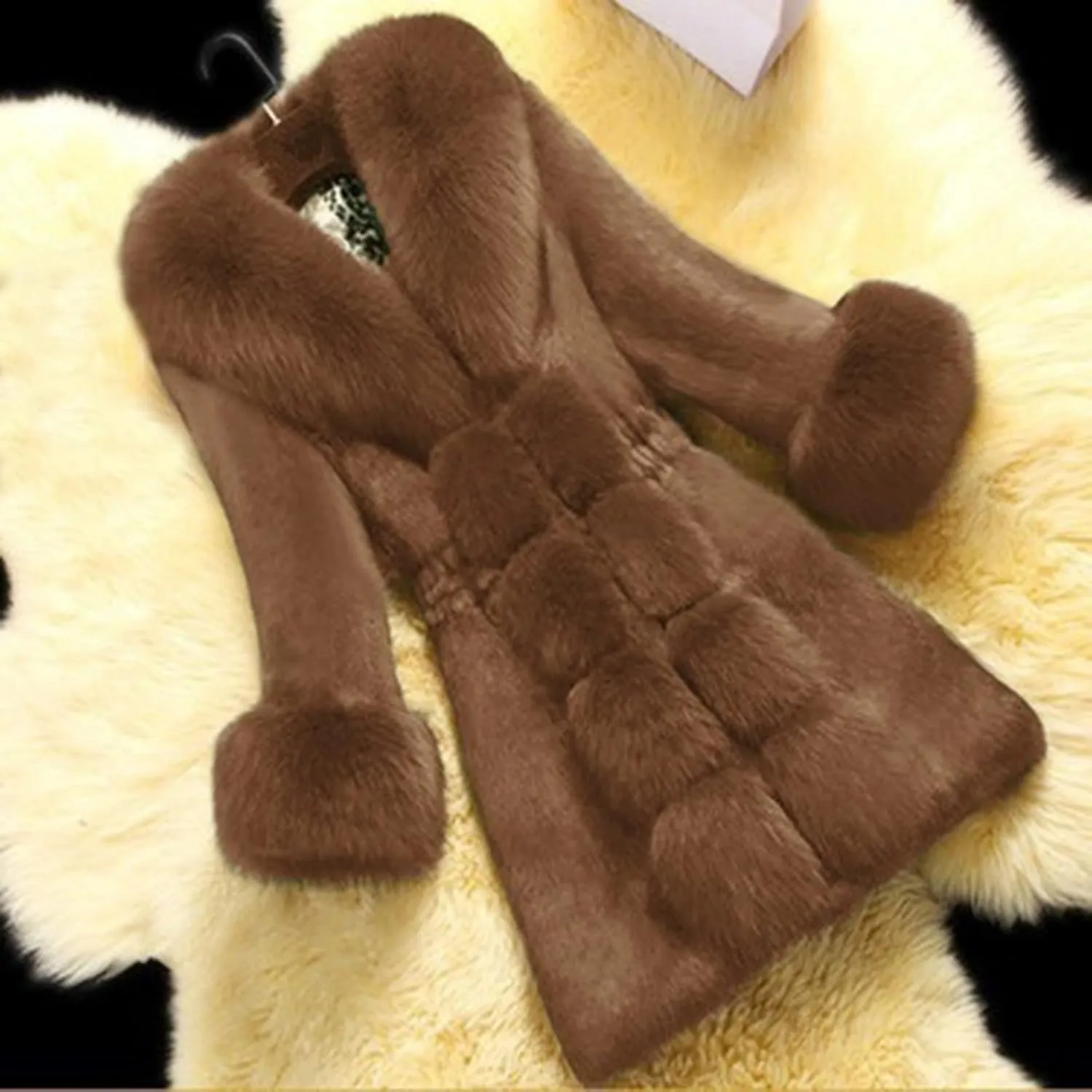 SHAOBGE Womens Jackets Fall Women Lady Coat Winter Warm Long Sleeve Solid Outwear Coat Plush Jacket Warm Fleece Tops for