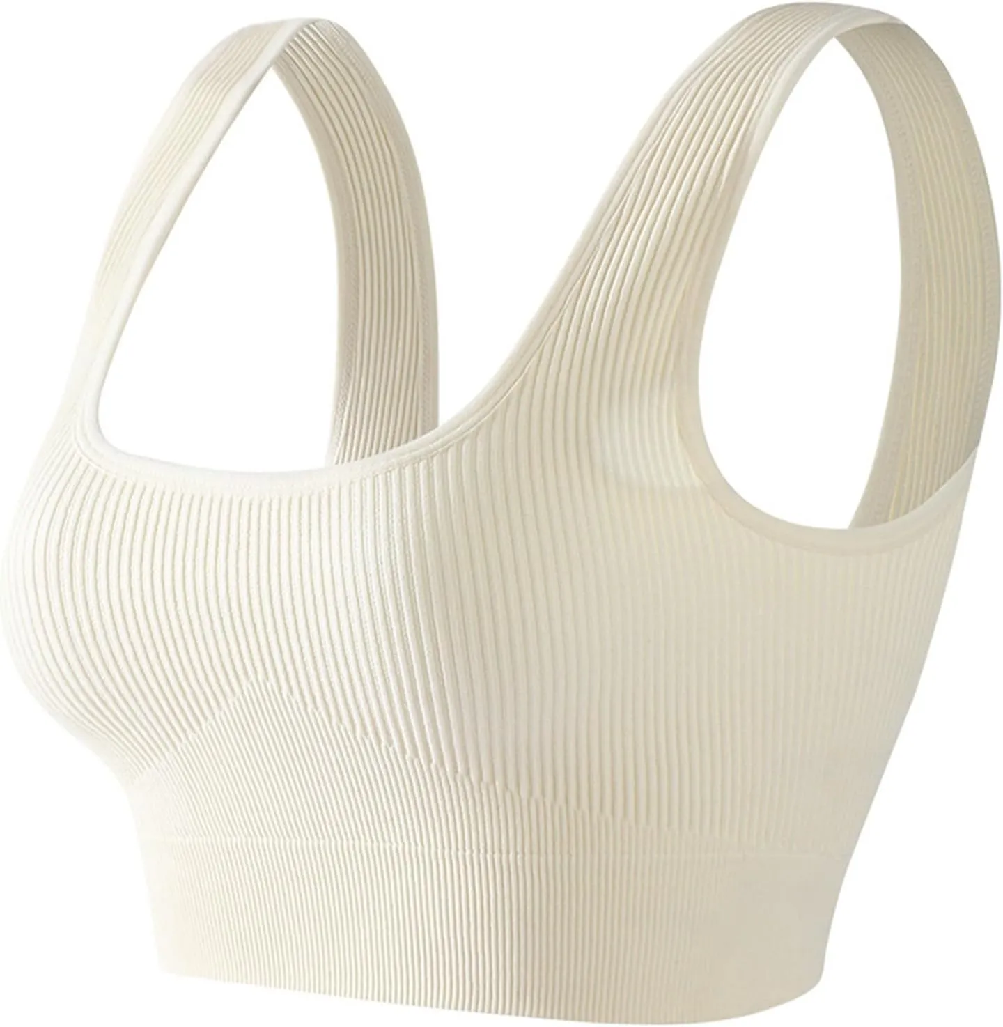 Sports Bras for Women Anti Sagging Full Coverage Breathable Quick Dry Running Bras Athletic Tank Top with Built in Bras