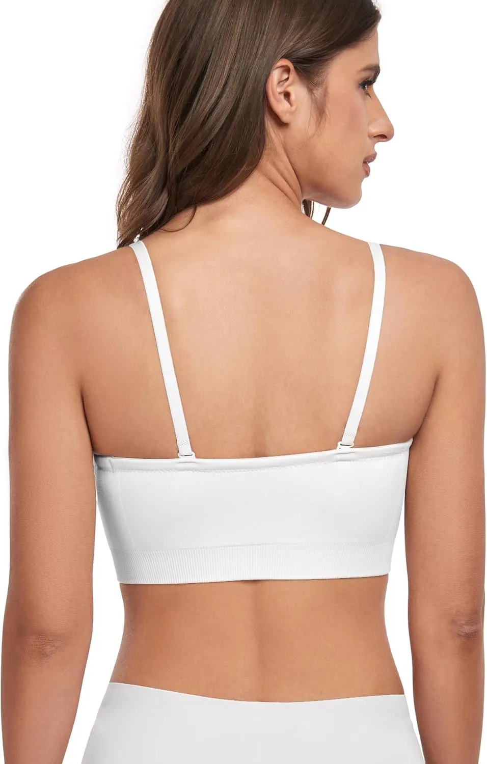 Strapless Bra for Women-Convertible Comfort Bandeau Bra with Non-Slip Silicone,Seamless Wirefree Padded Bralette