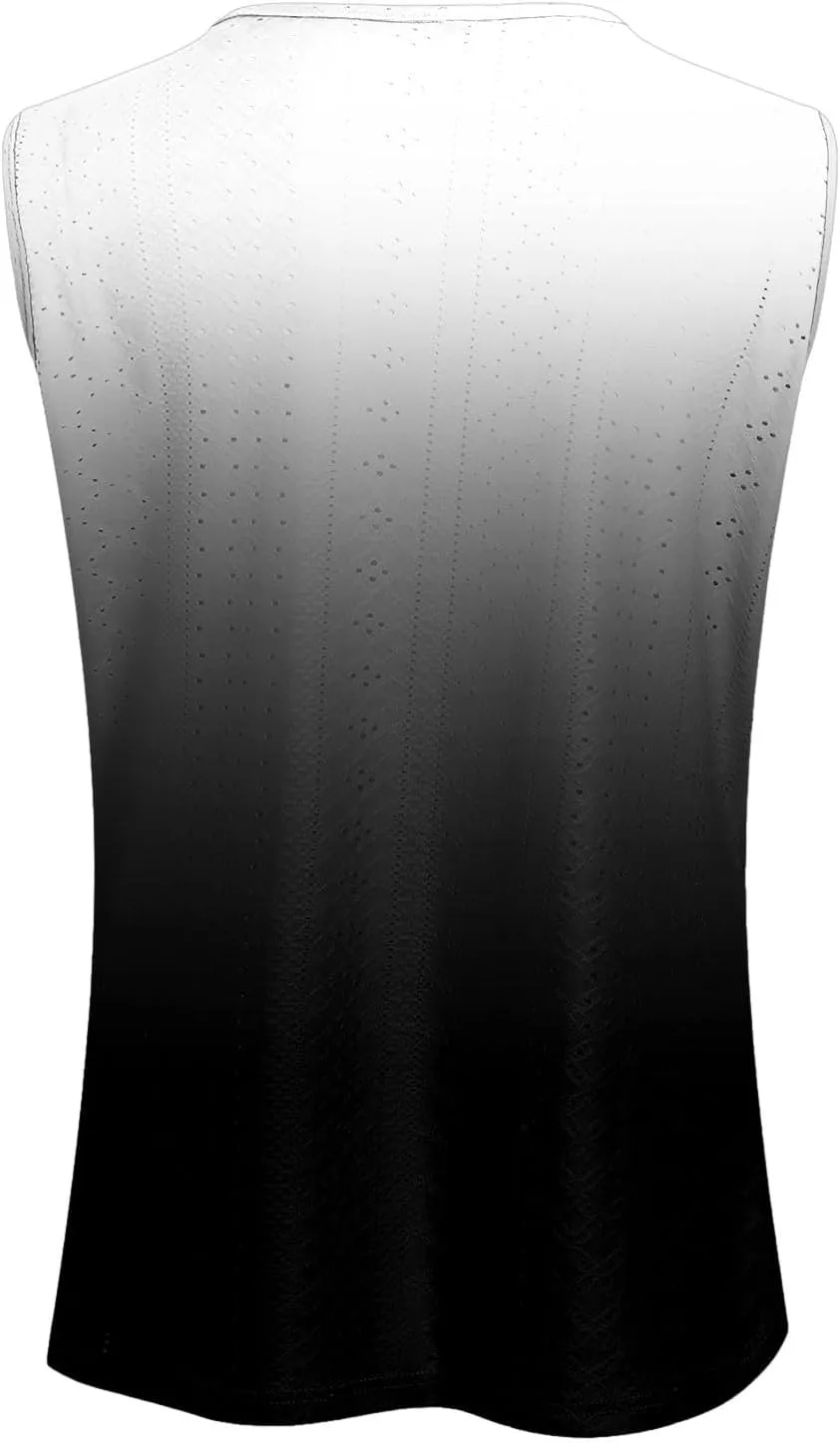 Summer Tank Tops for Women 2025 Trendy Summer V Neck Sleeveless T Shirts Spring Clothes Casual Loose Blouses