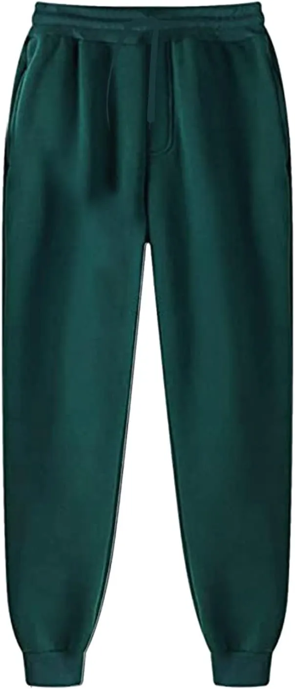Sweatpants for Men Casual Baggy Work Hiking Joggers Athletic Jogging Running Pants Drawstring Stretch Waist Trouser