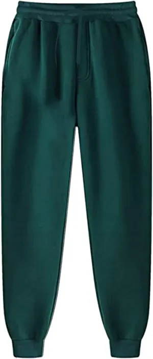 Sweatpants for Men Casual Baggy Work Hiking Joggers Athletic Jogging Running Pants Drawstring Stretch Waist Trouser