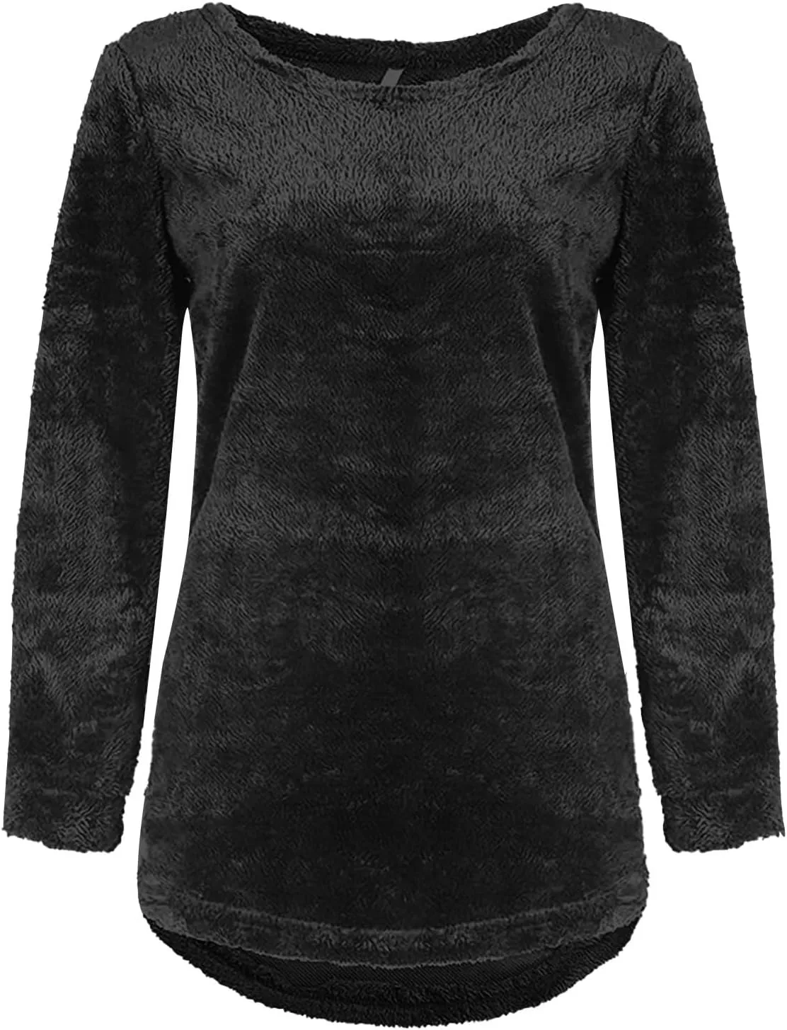 Sweatshirts for Women Comfort Hoodie for Anxiety Long Sleeve Winter Shirts Round Neck Casual Warm Cute Long Tops