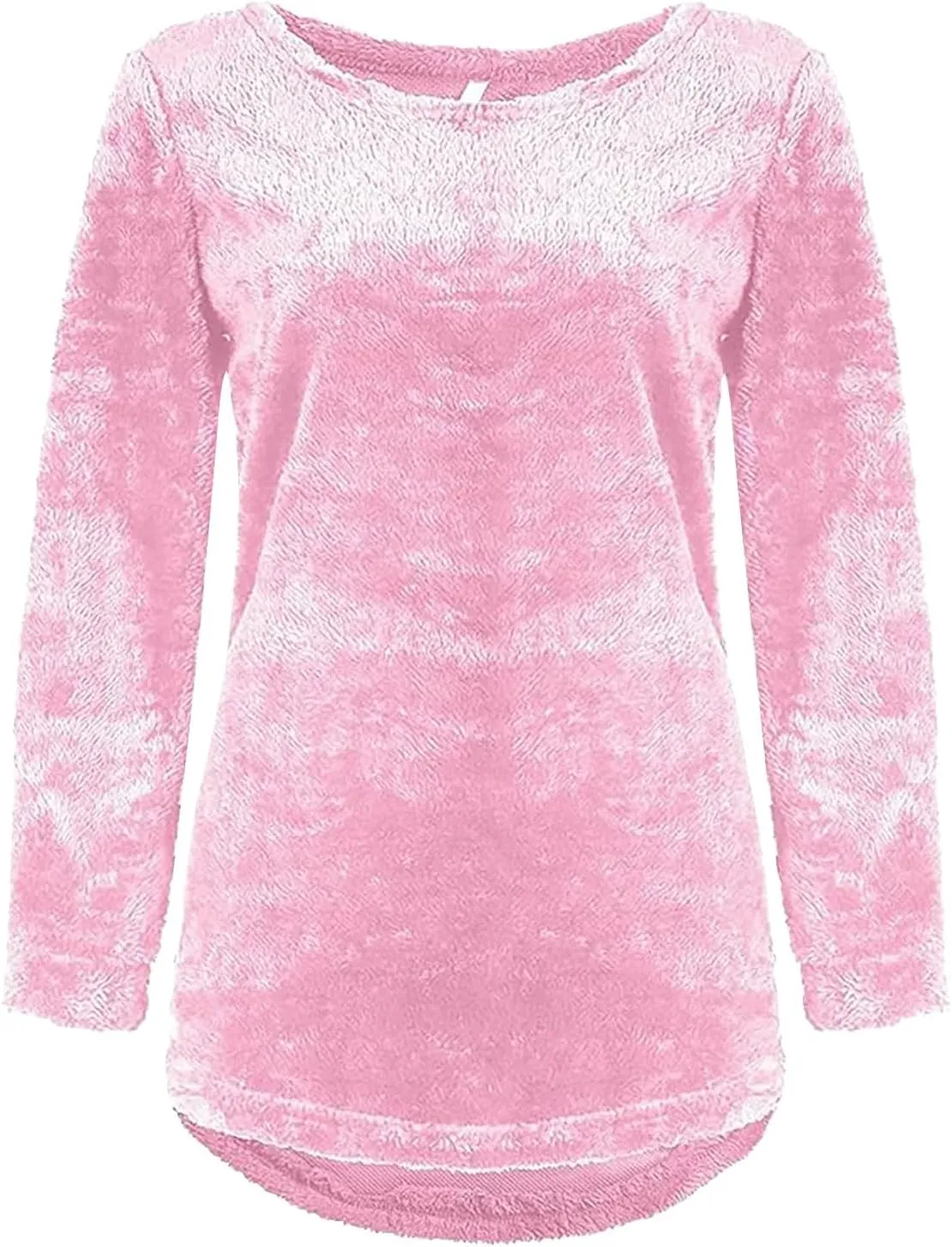 Sweatshirts for Women Comfort Hoodie for Anxiety Long Sleeve Winter Shirts Round Neck Casual Warm Cute Long Tops
