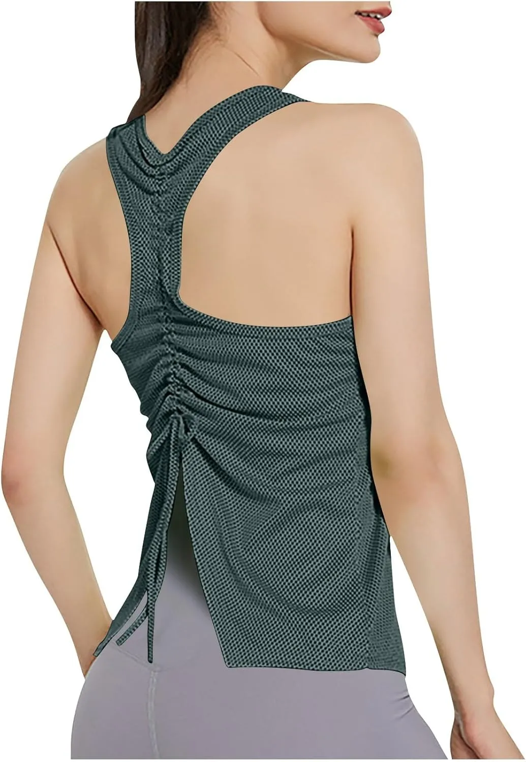 Tank Tops for Women 2025 Summer Quick Dry Workout Running Tanks Racerback Slim Fitted Sports Yoga Tops Casual Shirts