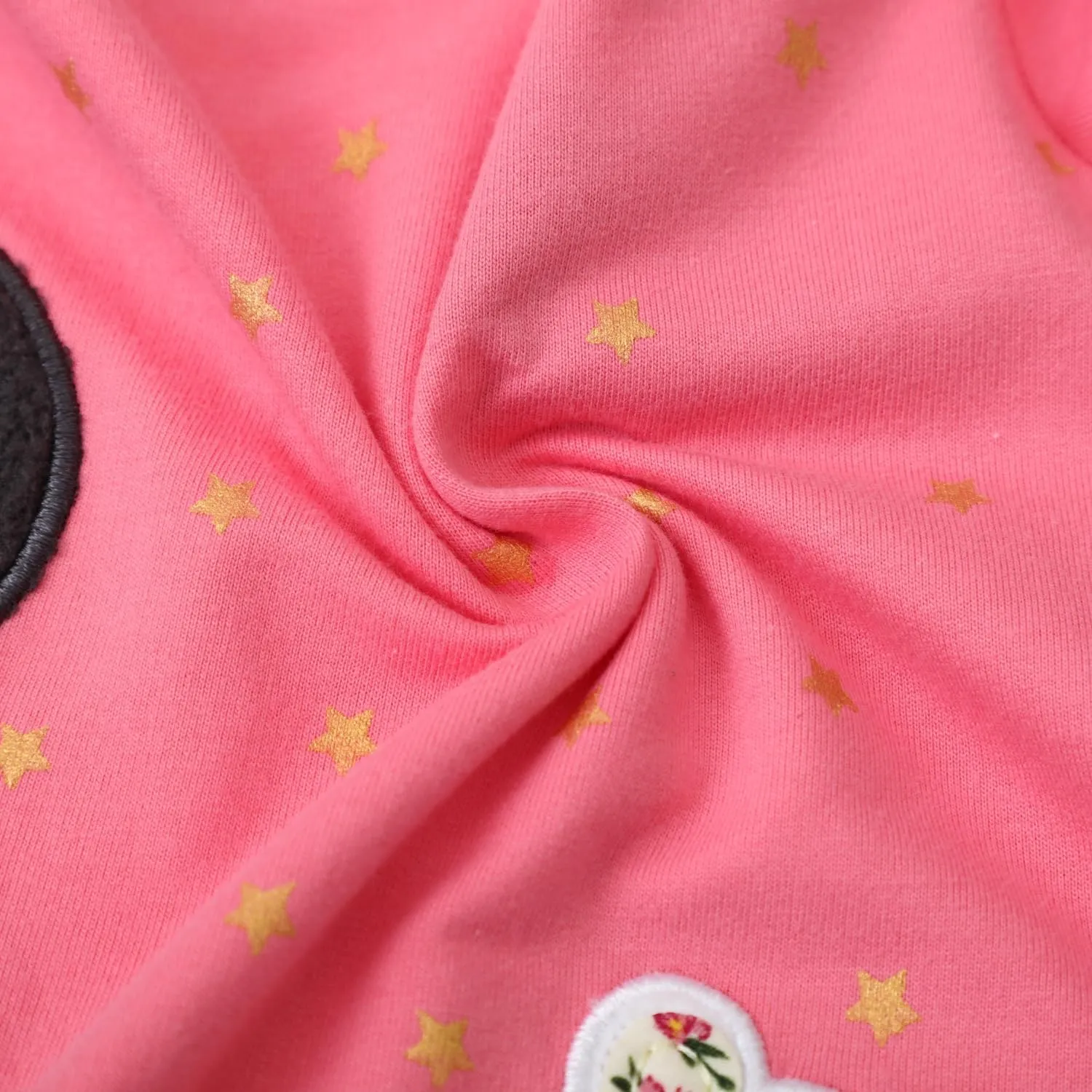 Toddler Girl Long Sleeve Dress Cotton Casual Basic Tunic Dresses Cartoon Applique Dress Kids Fall Winter Clothes