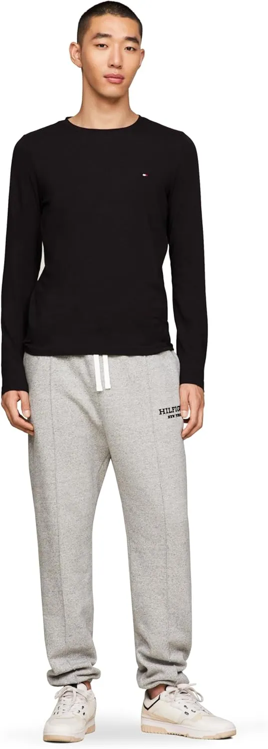 Tommy Hilfiger Men's Long Sleeve Cotton Stretch Basic Slim Fit T-shirts