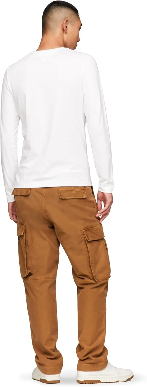 Tommy Hilfiger Men's Long Sleeve Cotton Stretch Basic Slim Fit T-shirts