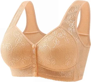 V Neck Criss Cross Back Padded Yoga Bra Bra Gathered Anti Sagging Non Ring Middle and Old Seamless High Impact Yoga