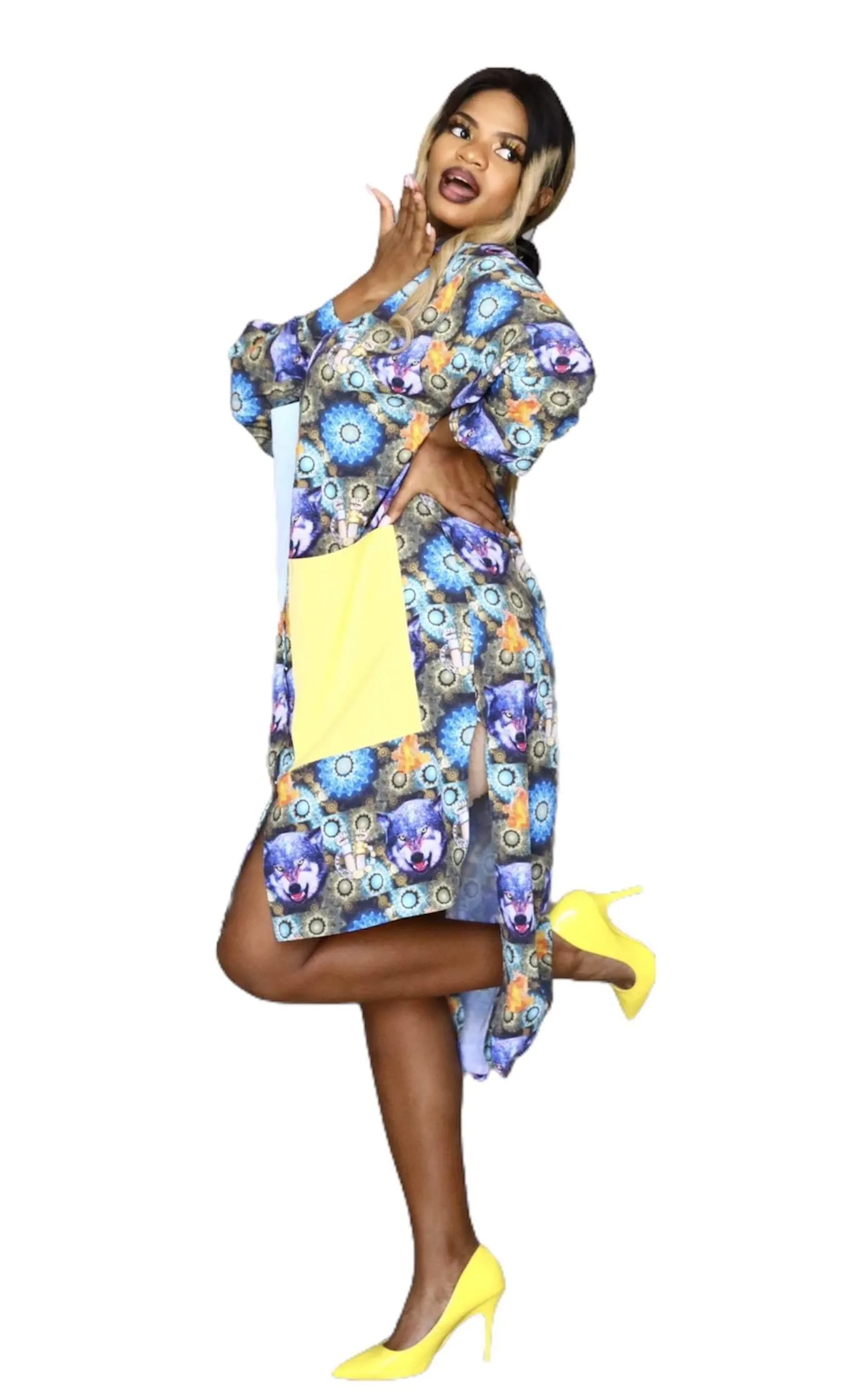 Wolfs Silk Shirt Dress